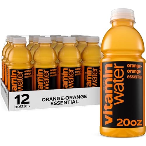 vitaminwater Essential OrangeOrange Flavored Water Beverage 20 fl oz Bottles 12 Pack