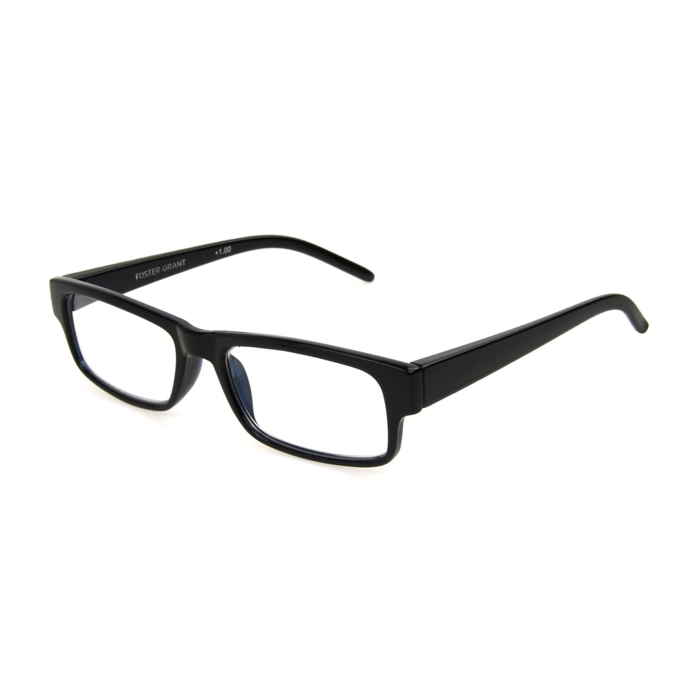 Foster Grant Mens Sloan Square Reading Glasses BlackTransparent 59 mm 25