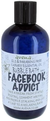 Facebook Addicts Gift Bubble Bath SLS Paraben Free Floral Rose 250ml