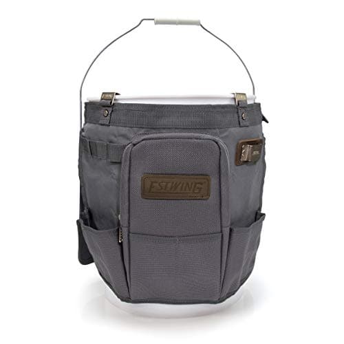 Estwing 28Compartment 5gallon Bucket Tool OrganizerTool Bag Durable Polyester HeavyDuty Steel Hangers Zippered Pocket 16 Opentop Pockets 11 Tool Loops Buckle Security Strap