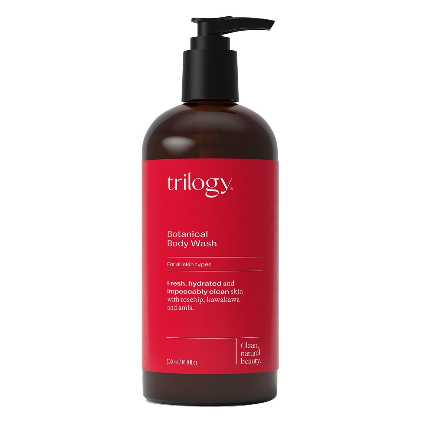 Trilogy Botanical Body Wash For All Skin Types Fresh Hydrated Impeccably Clean Skin with Rosehip Kawakawa Amla 169 Fl Oz