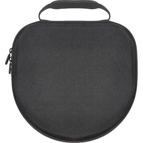Sounce Premium Hard Travel Case for AirPods Max, Audeze, Bowers & Wilkins PX Series Over-Ear Headphones | Shockproof, Dust-Resistant, Weather-Proof Carrying Pouch with Zipper Closure - Black