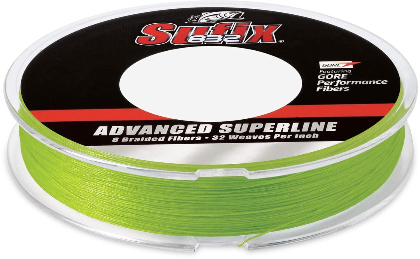 Sufix 832 Braid 8 Lb 660-008L: 832 Braid 8 lb Neon Lime, One Size
