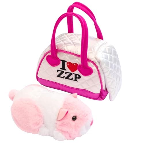 ZhuZhu City Hamster Quilted Carrier Jilly The Pink White Interactive Hamster with 40 Sounds Movements Take Your ZhuZhu Adventures Anywhere