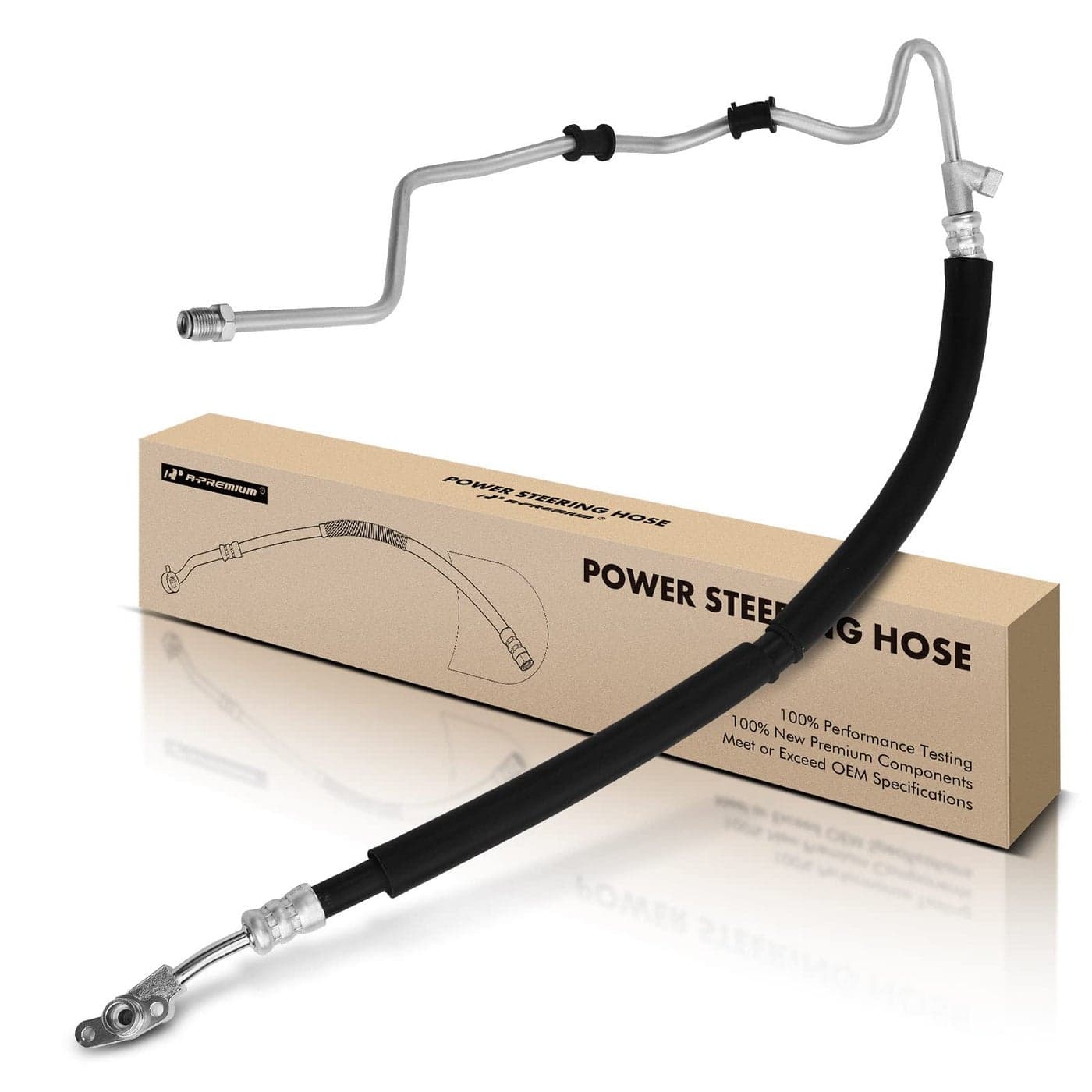 APremium Power Steering Pressure Hose Line Assembly Compatible with Honda Pilot 2012 2013 2014 2015 V6 35L Pump To GearRack Pinion Replace 53713SZAA51