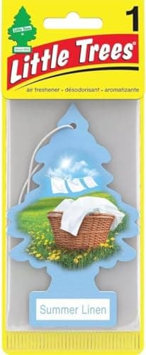 LITTLE TREES Car Air Freshener Hanging Paper Tree for Home or Car Summer Linen