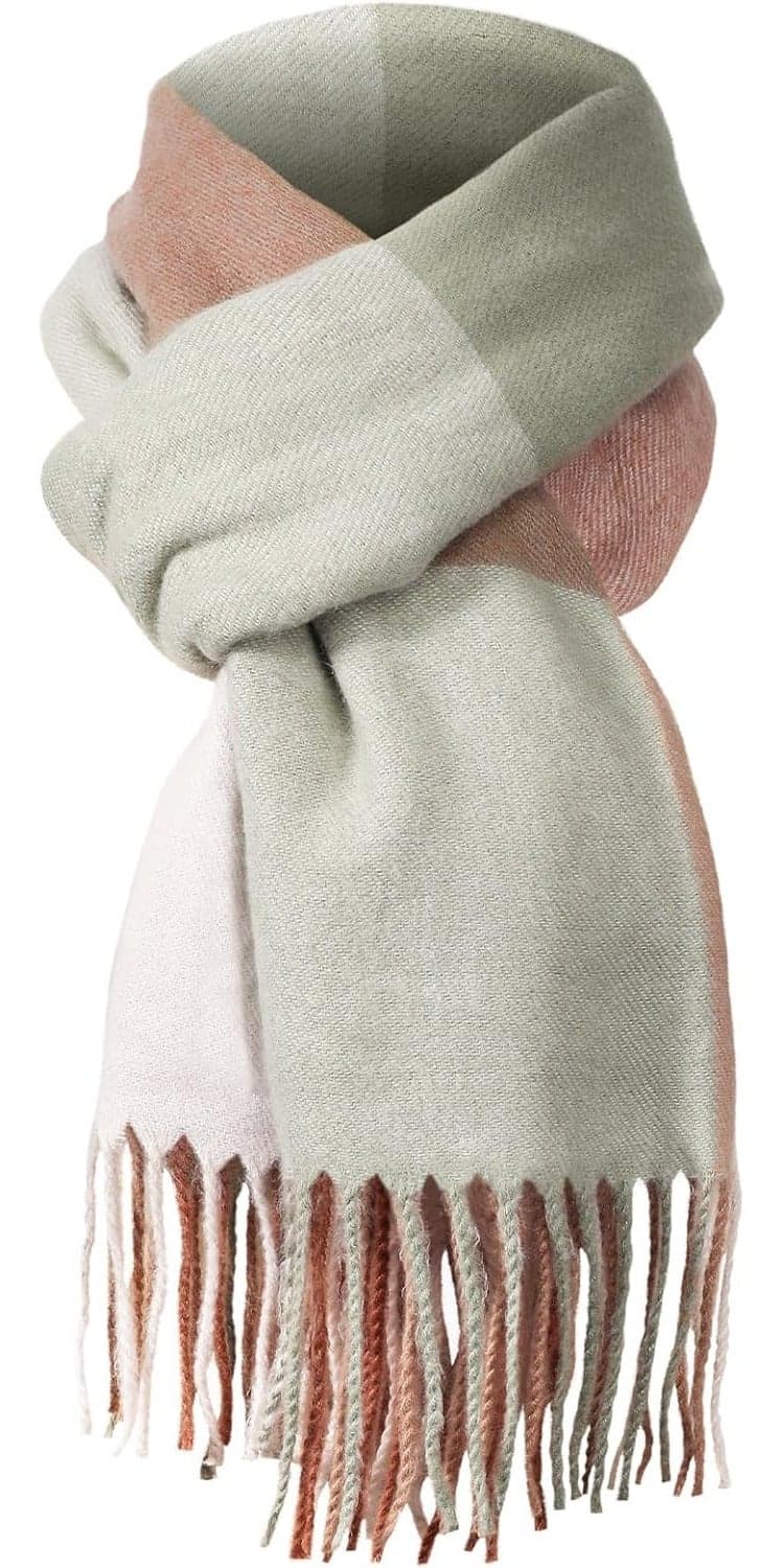 Scarf For Women, Winter Scarf For Women Fashion Cashmere Feel Plaid Scarfs For Women
