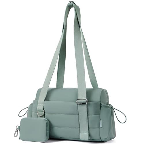 ROULENS Small Gym Bag for Women 2 Set Mini Gym Duffle Bag with Wet Compartment and Coin Wallet, Gym Tote Bag for Workout/Sport/Travel
