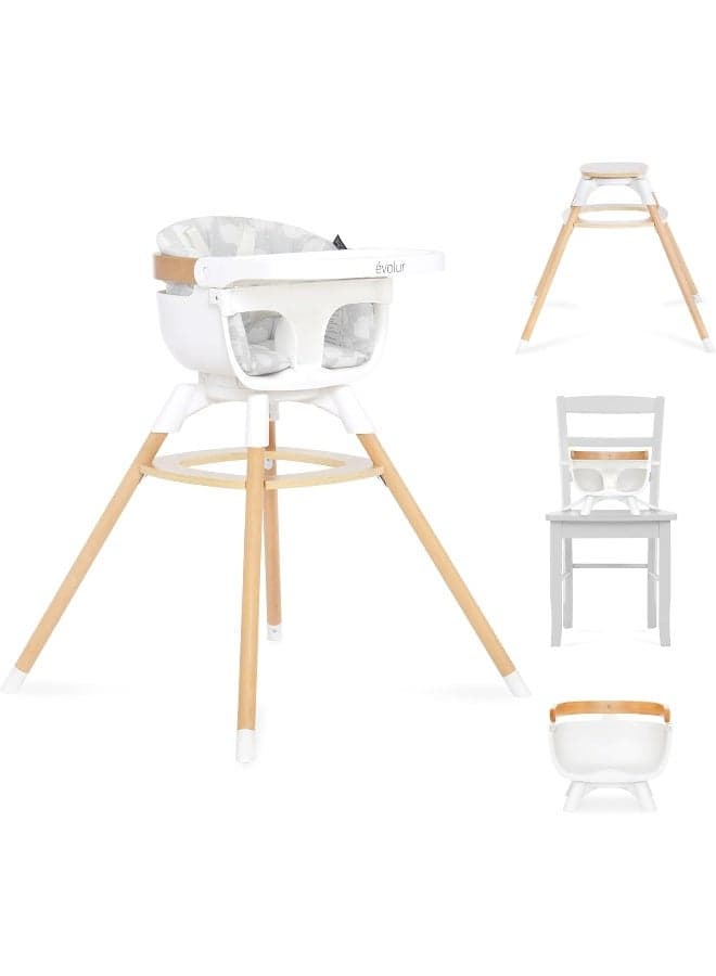 Evolur Ann Beechwood 4-in-1 Highchair