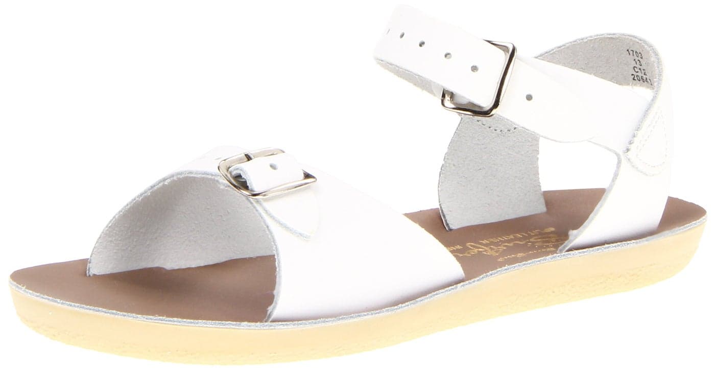 Salt Water Sandals Sun-San Surfer, White, Size Little Kid 1