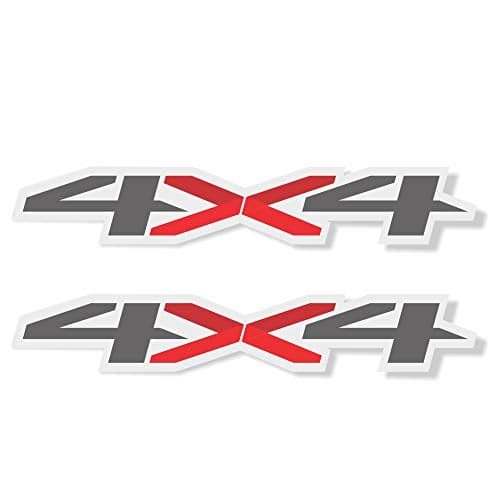 2X GOLD HOOK 4x4 Off Road Decals Replacement Stickers Bedside Emblem for Chevy Truck 2019 2020 2021 2022 (Die-Cut (Peel & Stick))