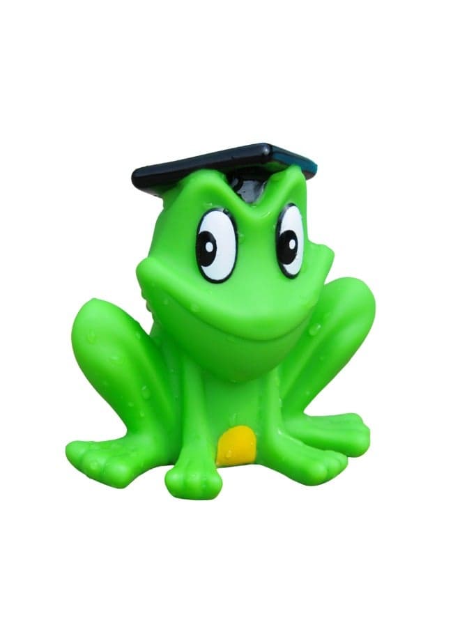 Freddy Squeaking Frog, Water Toy for Babies and Children, Ideal for the Bathtub, Outdoor Pool and on the Beach, Size 8 cm