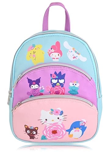 Fast Forward Sanrio Hello Kitty Backpack for Women Men Unisex Cute PU Leather 10 Mini Backpack Purse