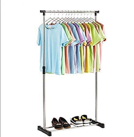 PYU ENJOY SHOPPING Pyu Single Poll Towel Clothstainless Steel Cloth Towel Rack Clothes Drying Rack Dryer Hanger Nappies Undergarments Towels Rack Towel Rails Clothesline