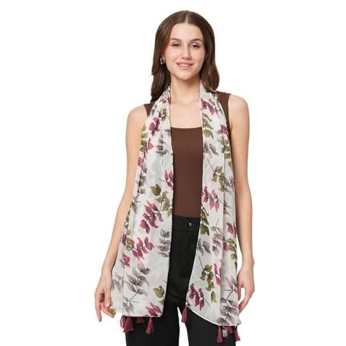 SAHIL SCARF Women Lightweight Scarf | 180 x 55 cm | Soft, Comfortable & Breathable | All Season Scarf