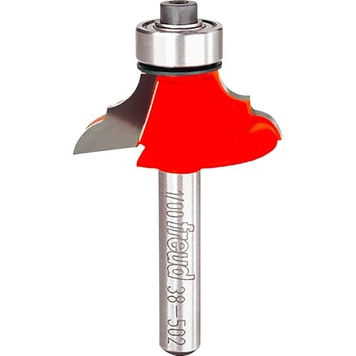 Freud 38-502: 1-1/4" (Dia.) Classical Bold Cove & Round Bit with 1/4" Shank
