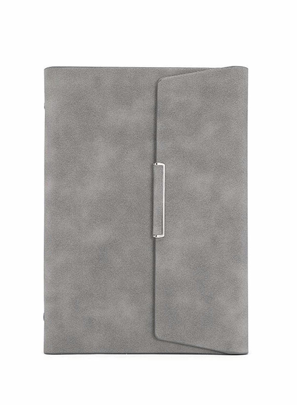 A5 3-Folds Loose-Leaf Notebook Business Office Diary 235 * 175mm Grey