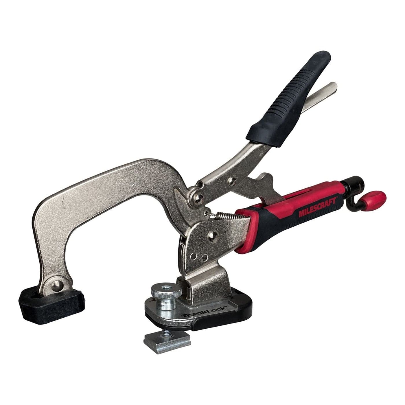Milescraft 4023 Track Master Universal TTrack Clamping System Fits any TTrack Contains Clamping Base with 14in20 13x20mm 23x30mm 30x35mm TTrack Connectors and Hardware 3in Clamp Included