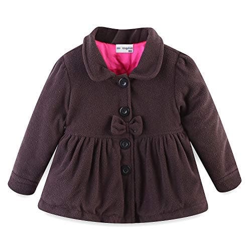 Mud Kingdom Baby Girl Fleece Puffer Jacket Coat Brown 9 Months