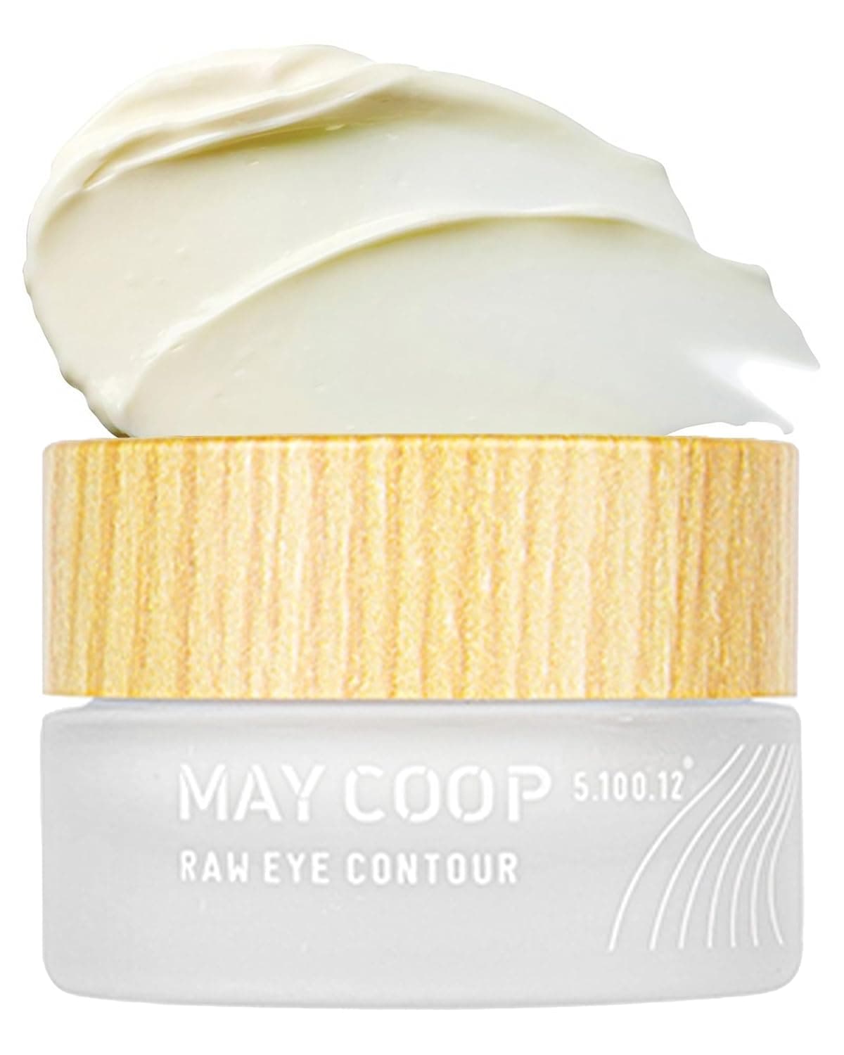 MAY COOP Raw Eye Contour Korean Eye Cream for Under Eye Care with Sugar Maple Extract 50 Adenosine Peptides Hydrating Firming Moisturizing for Sensitive Skin 067 fl oz