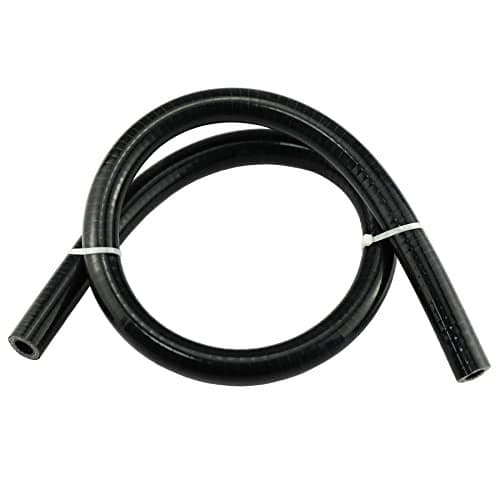 Ucreative 3.2FT ID 1/2" (13mm) Reinforced High Temperature Silicone Vacuum Tubing Hose 200PSI Max Pressure Black