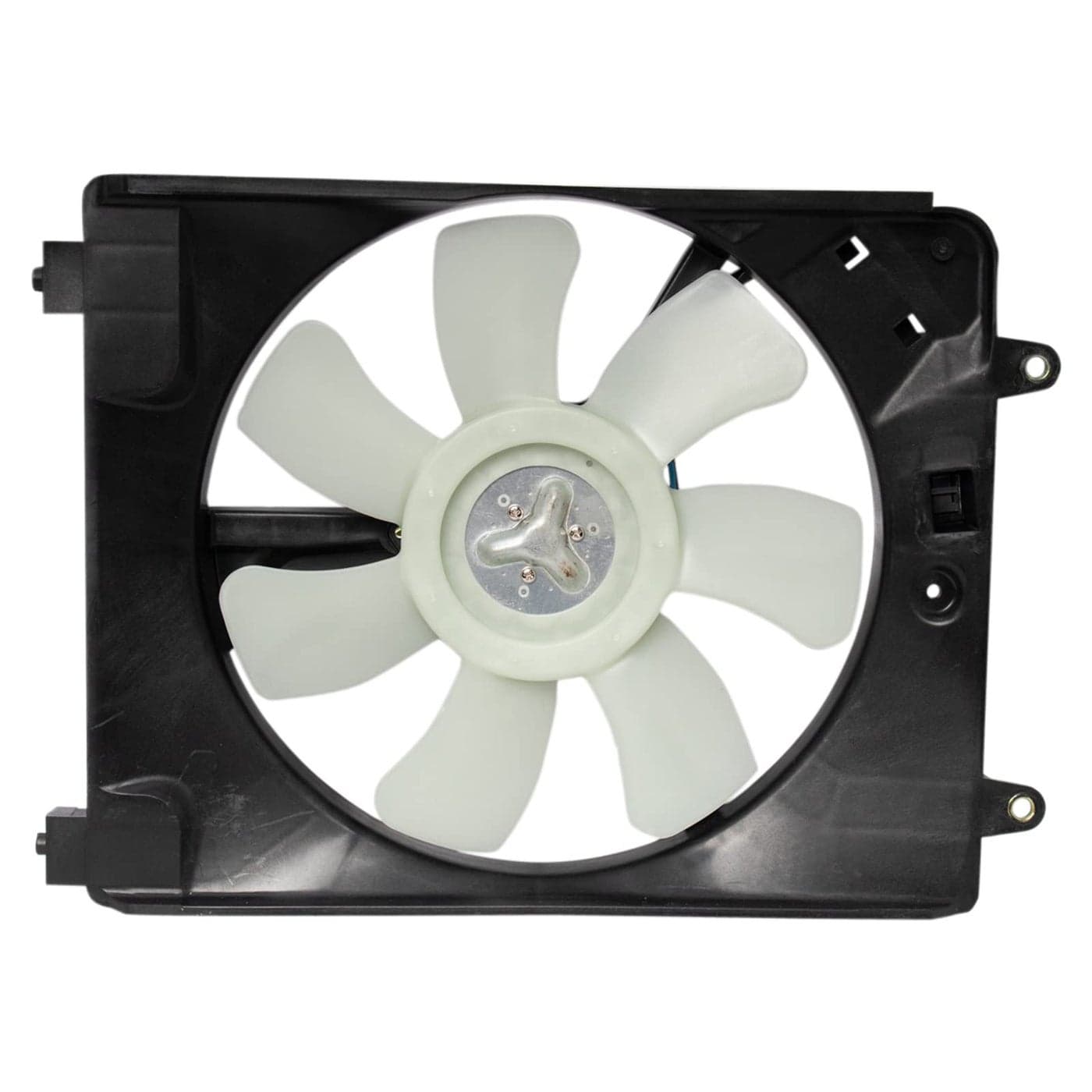 TRQ Right AC Condenser Cooling Fan Assembly Passenger Side Compatible with 20062011 Honda Civic HO3115129