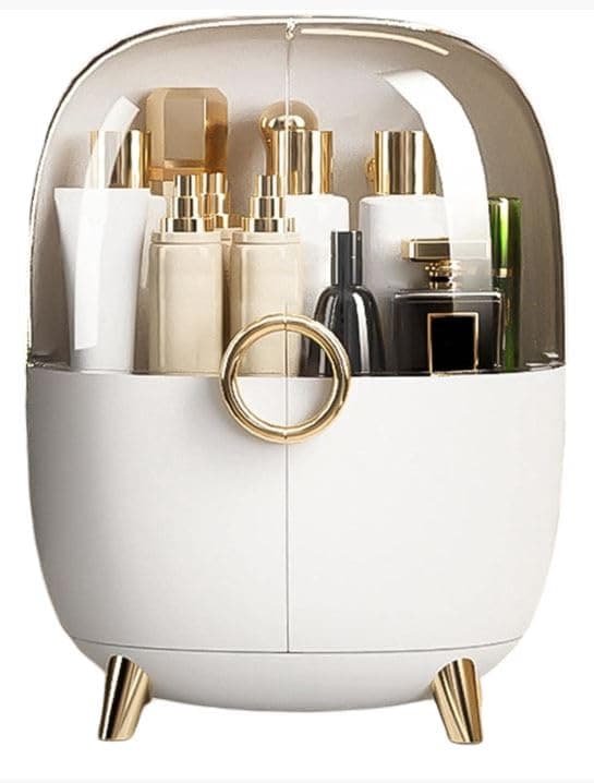 Furret Dustproof skincare storage desktop organizer for lipstick jewelry cosmetic storage bin with drawer