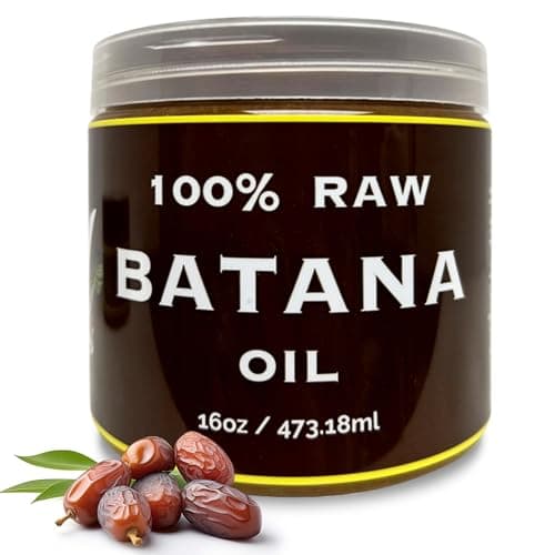 RA COSMETICS 100 Natural Unrefined Batana Hair Oil for Healthy Hair 16 oz Dr Sebi Batana Oil Hair Moisturizer for Damaged Hair Repair Strengthening and Nourishing Hair Conditioner