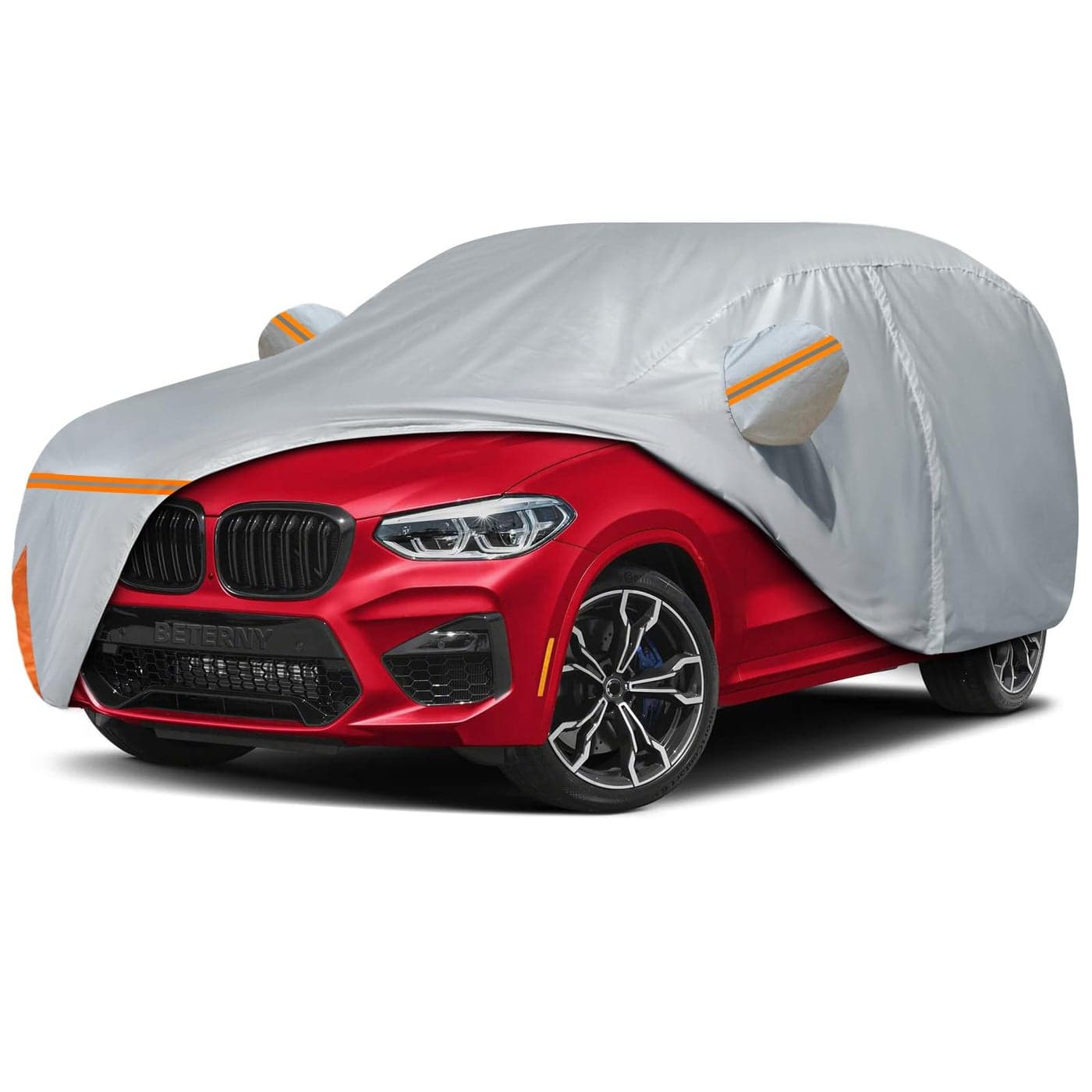 Car Cover for 20112025 BMW X3X3 M Waterproof Customfit All Weather Sun Rain UV Dust Snow Protection Outdoor Full X3 Car Cover with Door Zipper and Cotton LiningGray