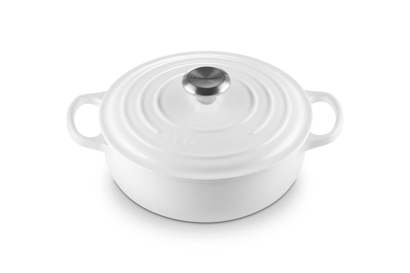 Le Creuset Enameled Cast Iron Signature Sauteuse Oven, 3.5 qt., White