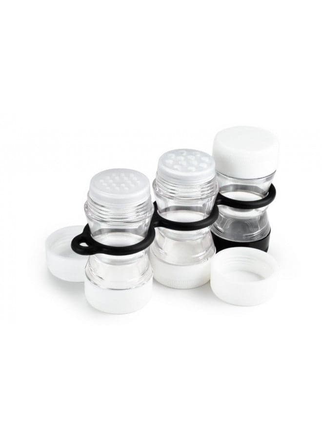 GSI Outdoors Waterproof Spice Rack for Camping, Car Camping, RV and Home, Clear, Black