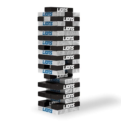 Wild Sports NFL Detroit Lions Table Top Stackers 3 x 1 x 5 Team Color