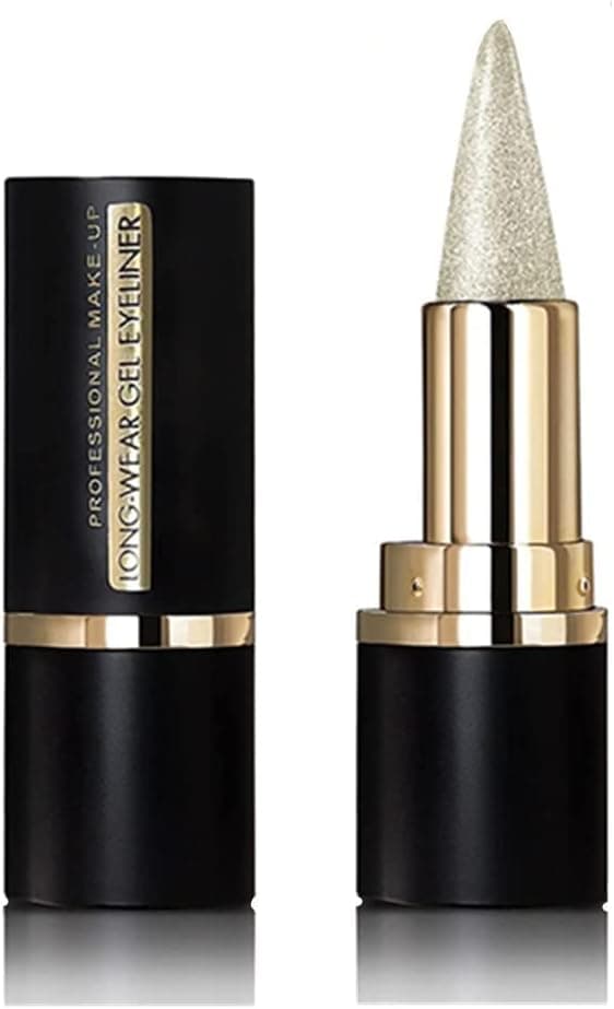 Mysense Shimmer Sliver Gel Eyeliner Stick Smooth Sliver Eyeliner Pencil Tattoo Eyeliner Pen Makeup Eyeliners for WomenSliver