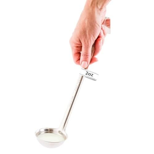 Restaurantware Met Lux 2 Ounce Portion Ladle 1 Multipurpose Portion Serving Spoon - Does Not Corrode Dishwashable Stainless Steel Portion Control Serving Utensil Premium