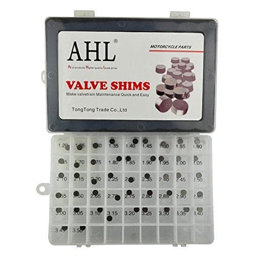 AHL Adjustable Valve Shim Kit 7.48mm O.D. 1.20mm-3.50mm Thick for Kawasaki KX250F KX250 F 2004-2012 (47pcs)