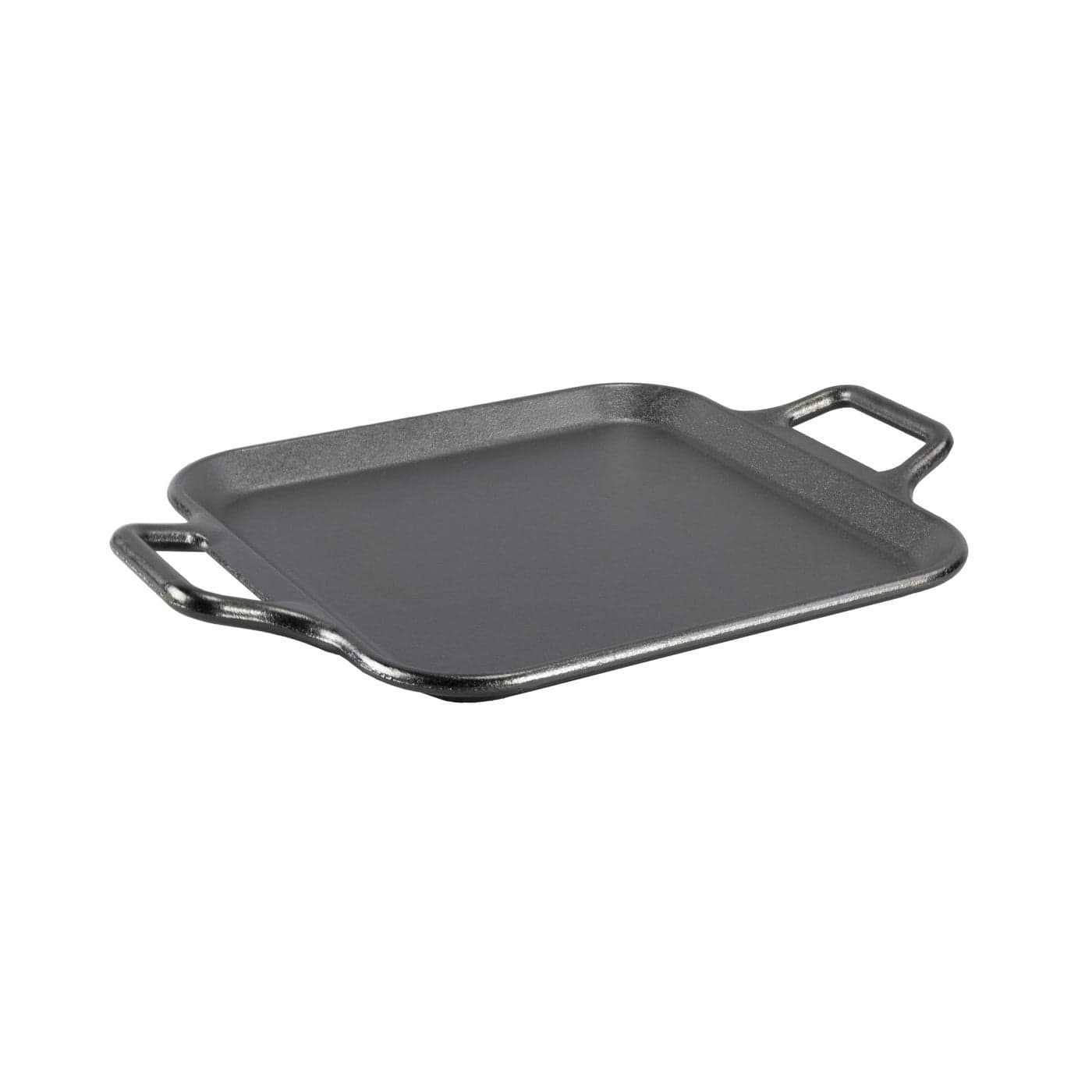 Lodge BOLD 12 Inch Seasoned Cast Iron Square Griddle with Loop Handles DesignForward Cookware