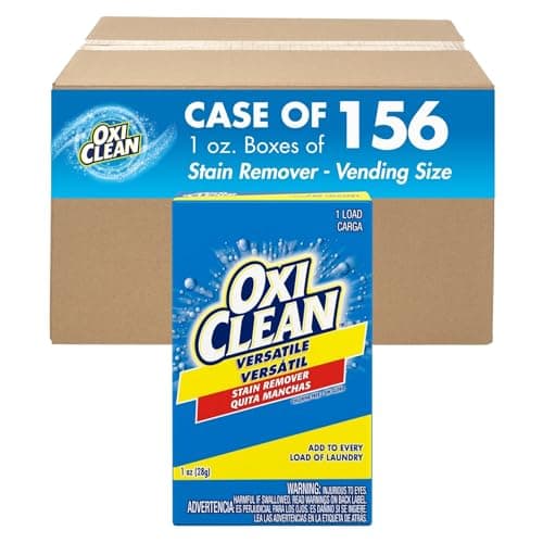 OxiClean Versatile Stain Remover Professional Coin Vend 1 oz Single Load Pack of 156