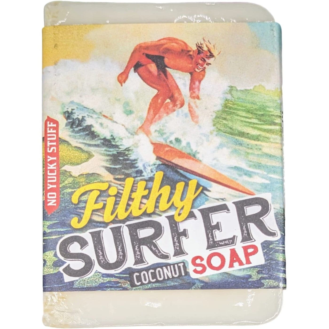 Filthy Surfer Man All Natural Coconut Soap Bar White