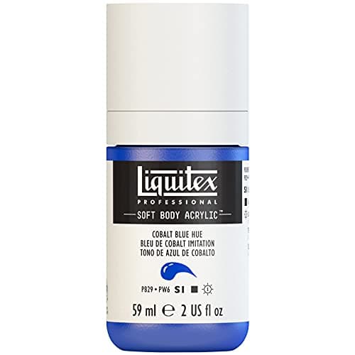 Liquitex Professional Soft Body Acrylic Paint 59ml 2oz Bottle Cobalt Blue Hue