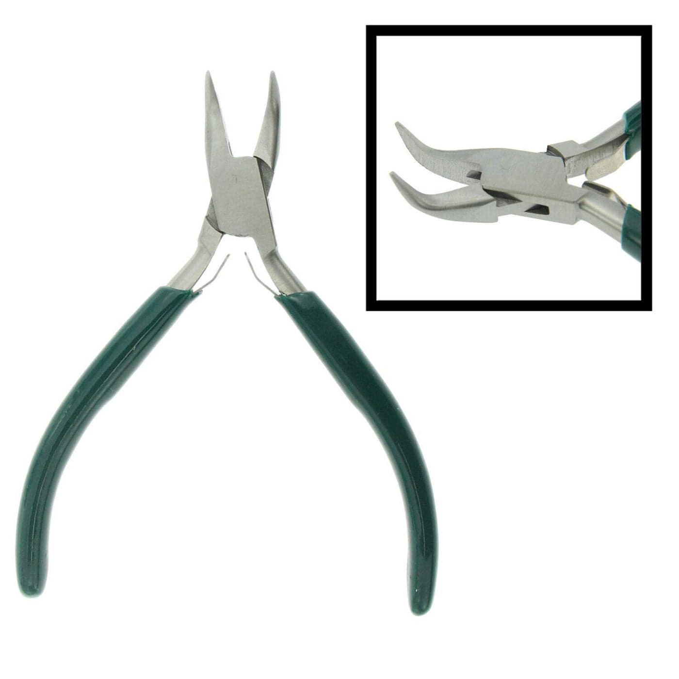 Oscar 2 X 45 Bent Chain Nose Plier Jewelry Design Repair Beading Tool Arts Crafts by Khambati Jewellery Tools