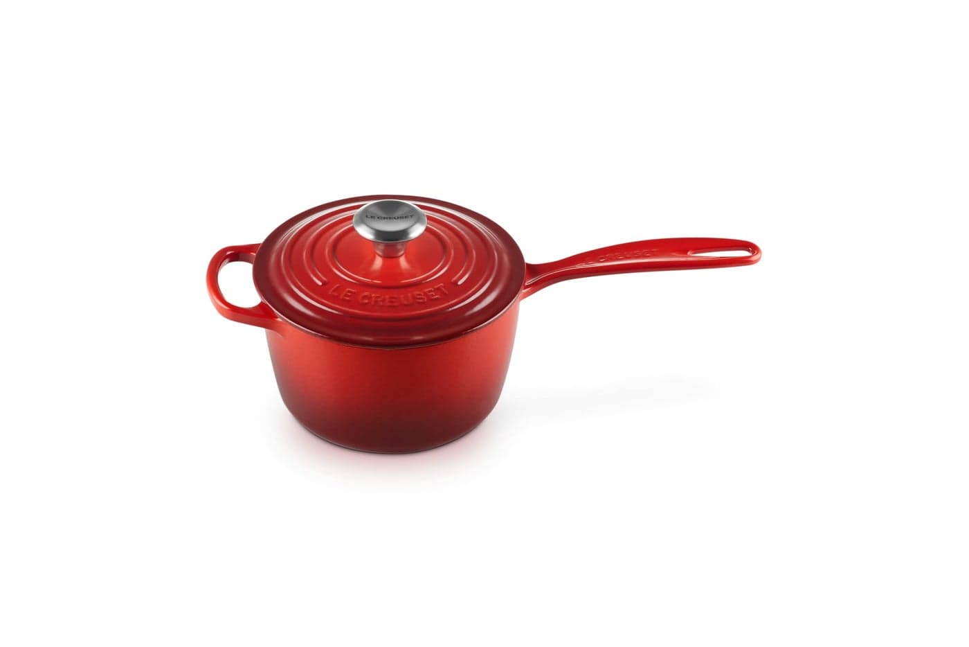 Le Creuset Enameled Cast Iron Signature Saucepan 175 qt Cerise