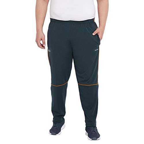 Bigbanana Men's Plus Size Regular Fit Trackpants (Kacy,Teal,4XL)
