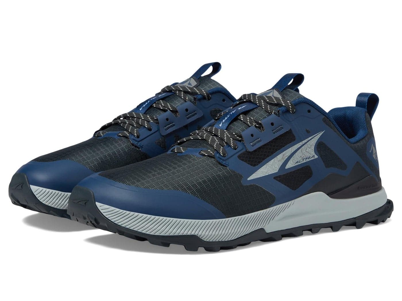 Altra Mens Running Shoes Lone Peak 8 Navy Black 9