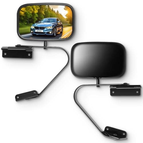 SCITOO Side View Mirrors fit for 19801996 For Ford For F150 For F250 For F350 F450 Ranger Bronco Explorer Truck Pickup Towing Mirrors Manual Fold adjustment Pair Mirror FO1321106D42