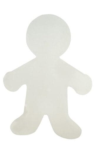 Hygloss Blank White Cardboard People Cutouts 12Inch Pack of 6 Sturdy Corrugated Cardboard Paper Shapes Cutouts for DIY Craft Art Project Classroom Decoration