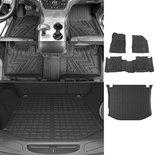 powoq Floor Mat Compatible with 2011-2021 Jeep Grand Cherokee Cargo Mat Floor Liner TPE Trunk Cargo Liner Replacement for 2011-2021 Jeep Grand Cherokee Accessories