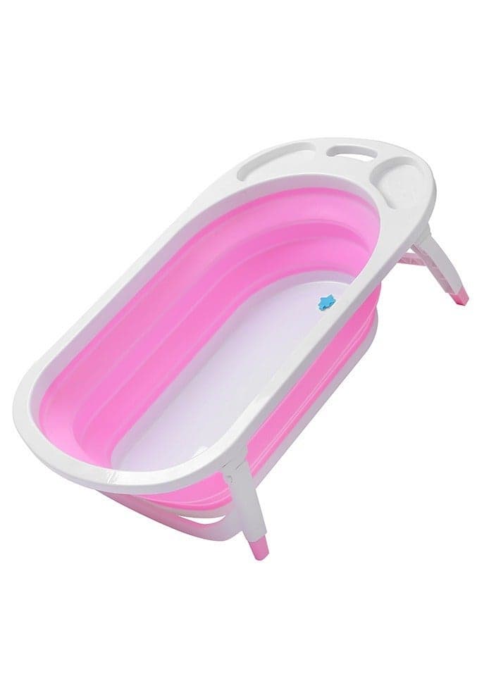 Baby Big Silicone Tub, For 0~6 Years Of Age With Folding Non-Slip Mat