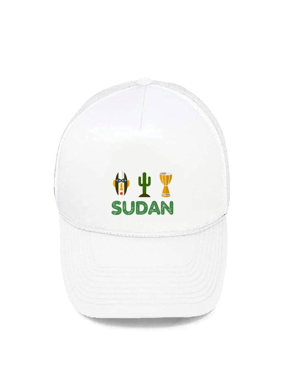 Sudan Mesh Cap With Plastic Closure For Men And Women–Perfect For Sports,Outdoor Activities And Casual Wear–Great Gift For Sports Fans And Events