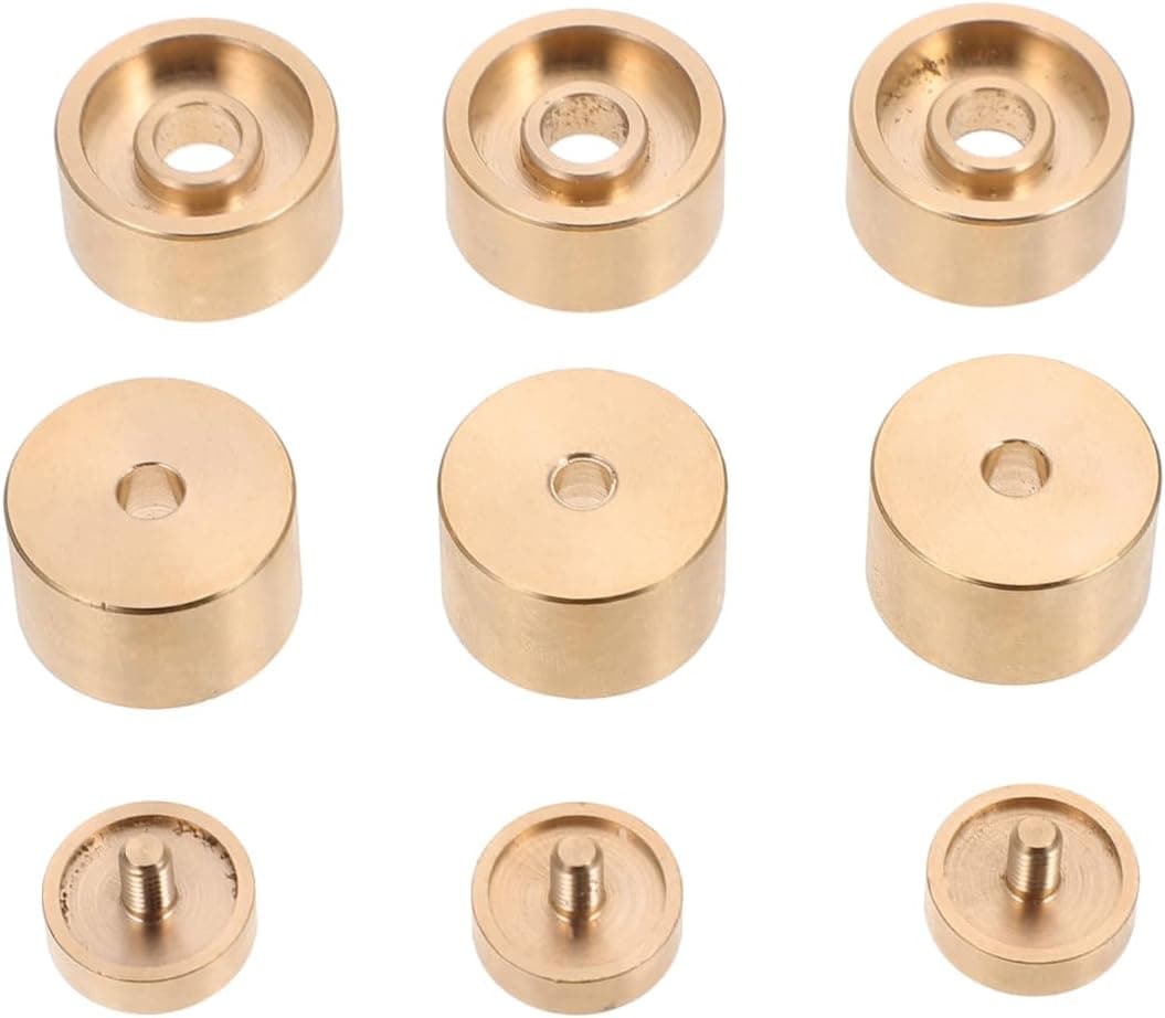 Vaguelly 1 Set Bonnet major Trumpet Button Buckle Upper and lower cover button trumpet Valve Replacement Parts Accessories clothes button piston copper washer Copper Press Covers