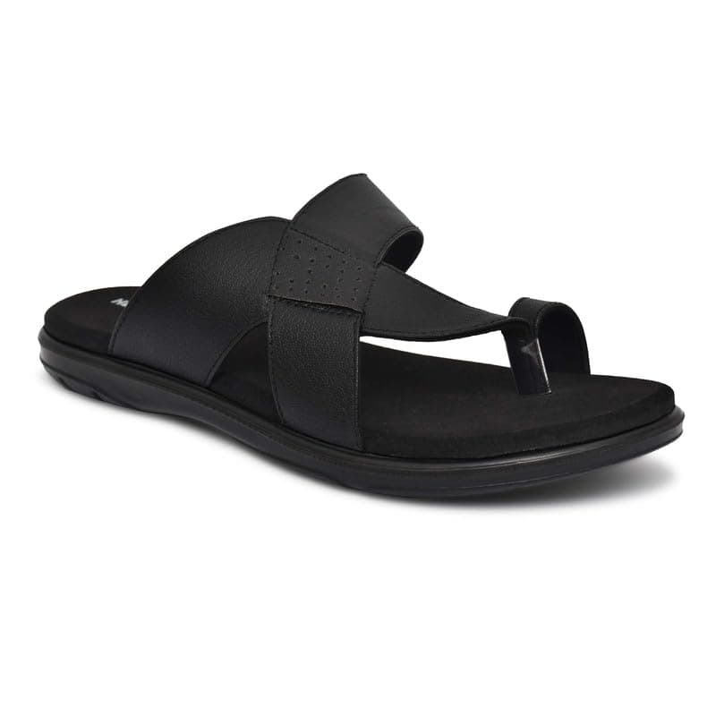 HEALTH FIT Extra Soft Diabetic & Orthopedic Slippers/Doctor Chappal & Foortwear for Men 5022 Black 10 UK